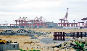 Colombo Port container handling volumes up 