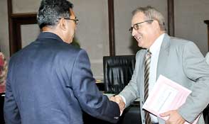 Swiss envoy calls on Dy Minister