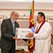 MR hands over 1mn surgical gloves to WHO