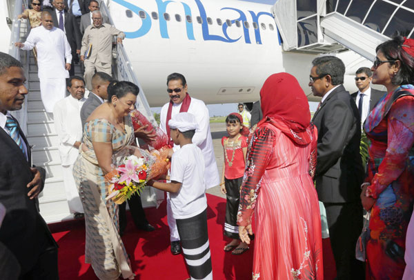 MR arrives in Maldives