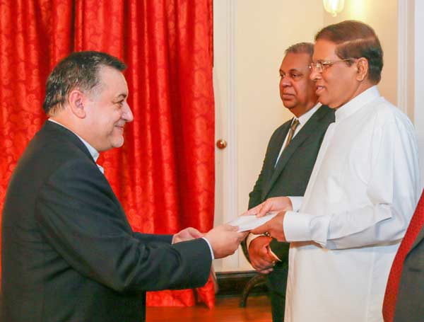 Seven envoys present credentials