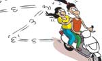 Reckless riding; Two drunken women arrested