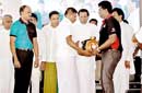 Browns-Mahaweli Authority distribute water pumps to rural farmers