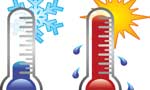Hot and cold over the Island