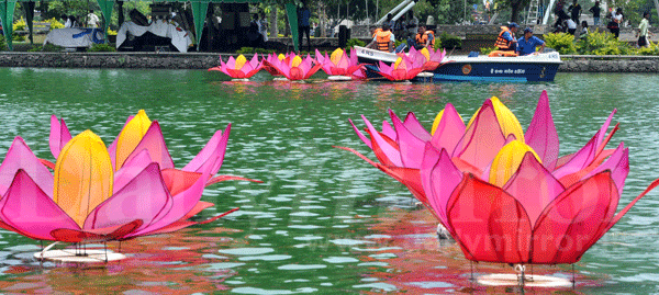 Lighting up for Vesak