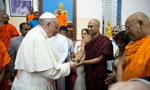 Pope visits Mahabodhi Temple in Maradana