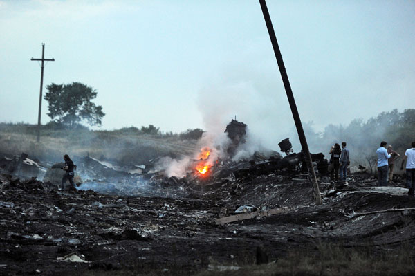 Malaysian passenger plane shot down