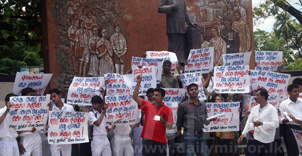 Protest by students