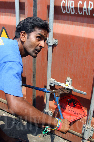 Video: Two container loads of ethanol opened