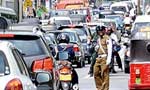 Heavy traffic in Battaramulla