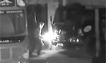 Video: Truck set on fire: Man burnt