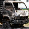 Man burnt inside his lorry