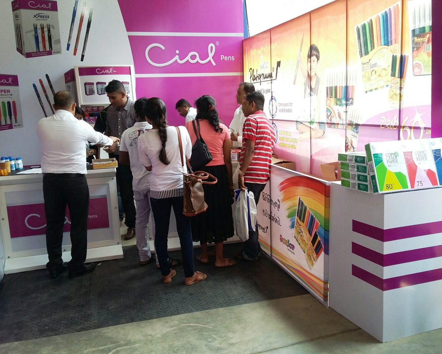 CIC’s 45-year old stationery brand CIAL launches its new logo at the Colombo International Book Fair