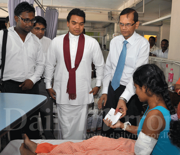 Namal visits hospitalised law student