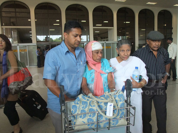 Injured pilgrims return