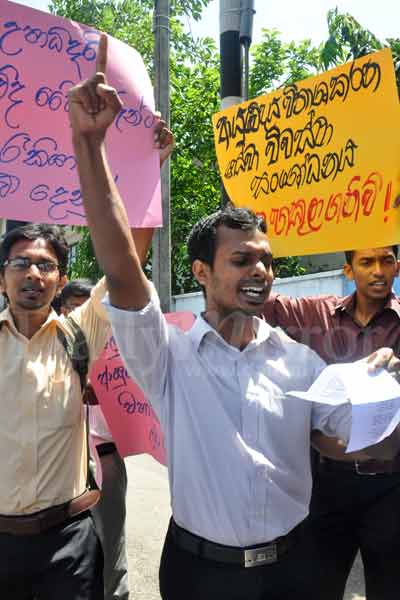 Protest by Ayurvedic doctors 