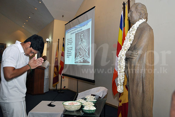 Remembering Anagarika Dharmapala