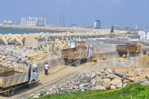 Construction of the port city