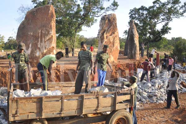 Heritage park at Thoppigala