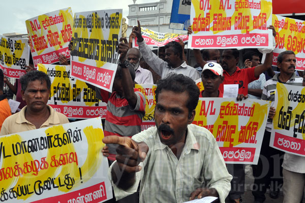 JVP protest against Z-score