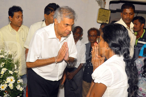 Ranil at Weliweriya