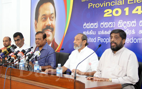 At the UPFA media briefing