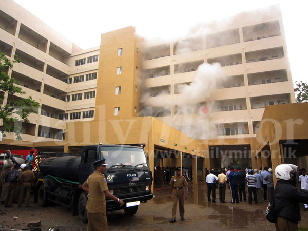 Fire at Anuradhapura Teaching Hospital