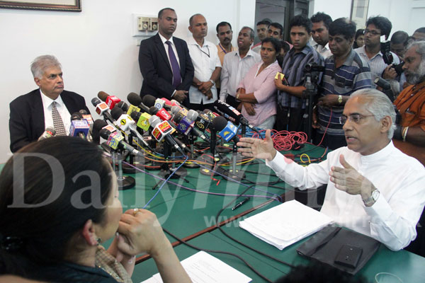 It’s not official: Ranil