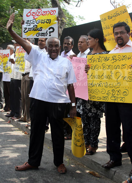 Protest outside the Lake House