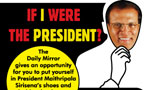 If I were the President?