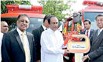 Japanese govt. provides fire fighting vehicles, equipment to BoI