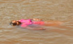 Video: Young mother jumps into river