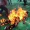 Man sets himself on fire to protest against MR visit