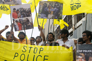 Maldivian protest in Colombo