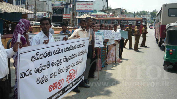 Lawyers protest at Kegalle