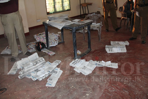 Kilinochchi ‘Uthayan’ office attacked