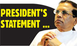 President's statement