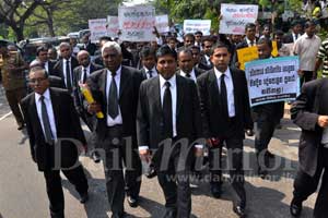 Lawyers on strike