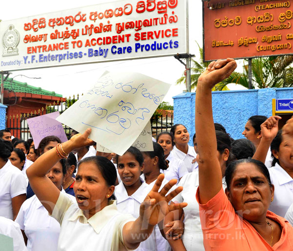 Protest over removal of Hospital Director