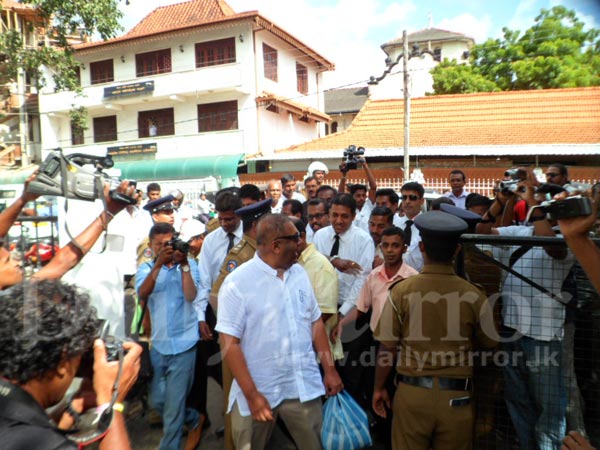 Mangala at Matara police station