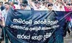 Students continue satyagraha: Police demolish structure