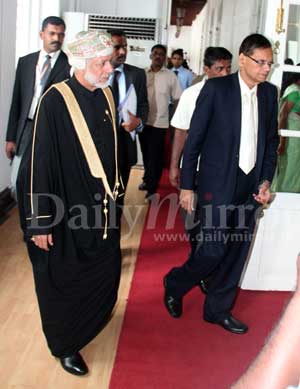 Oman FM arrives