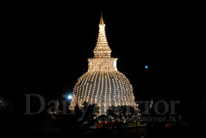 Thanthirimale Raja Maha Viharaya lights up for Poson