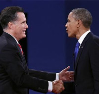 Obama on attack in foreign policy debate, but Romney steady