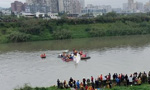 Video: Nine dead as plane crashes into Taipei river