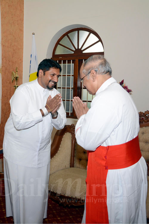 State Defense Minister meets Archbishop of Colombo