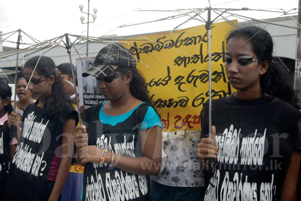 Protest over child abuse 