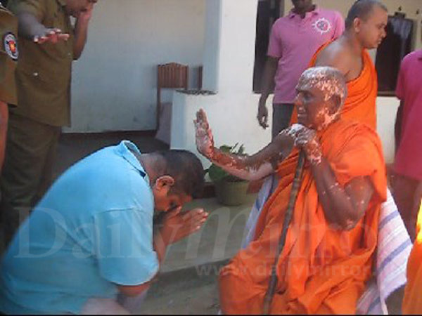 Video: MP, staff apologise to monk