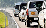 2km long queue at Godagama exit on E01