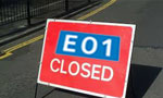 E01 temporarily closed for traffic for two hours